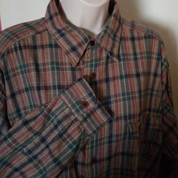 <CLAIBORNE> Men's Plaid Button Down Shirt - XL - Picture 2 of 8